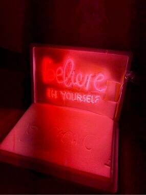 ‘Believe In Yourself’ NEON Sign - Pink